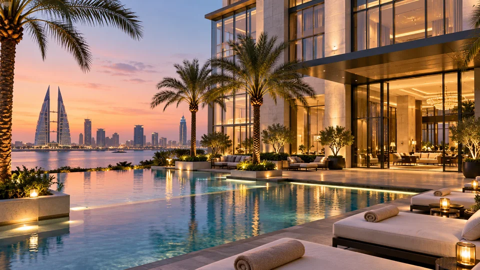 Illustrative image of a luxury hotel investment opportunity in Bahrain